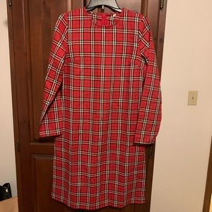 Boutique Plaid Shift Dress